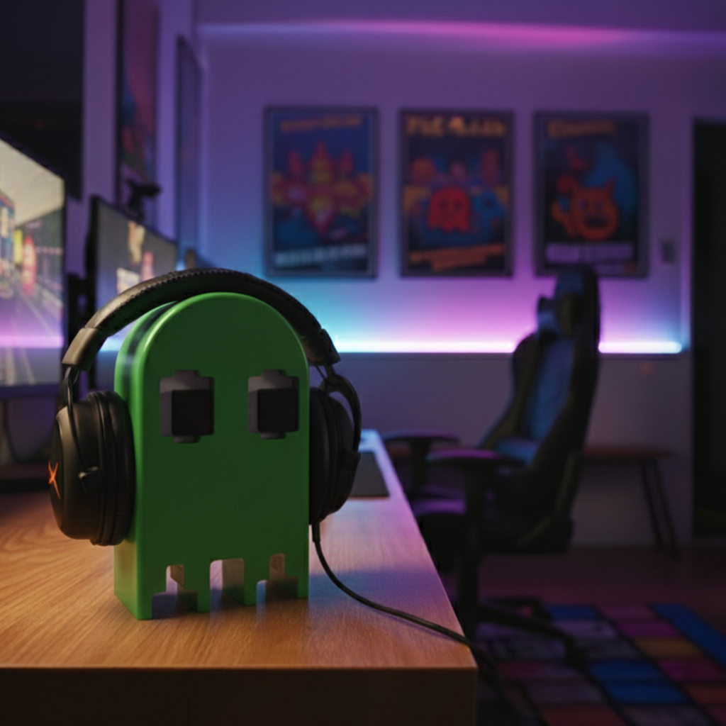 Pacman Masaüstü Kulaklık Standı