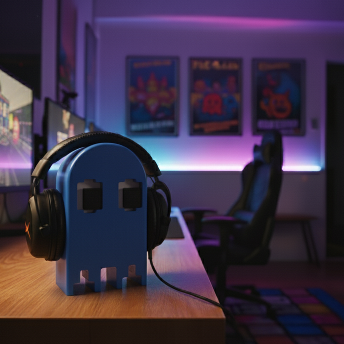 Pacman Masaüstü Kulaklık Standı