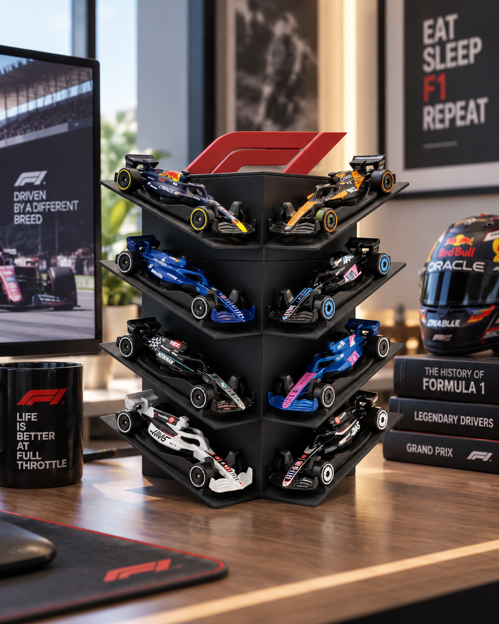 F1 1:64 Model Araba Sergileme Standı
