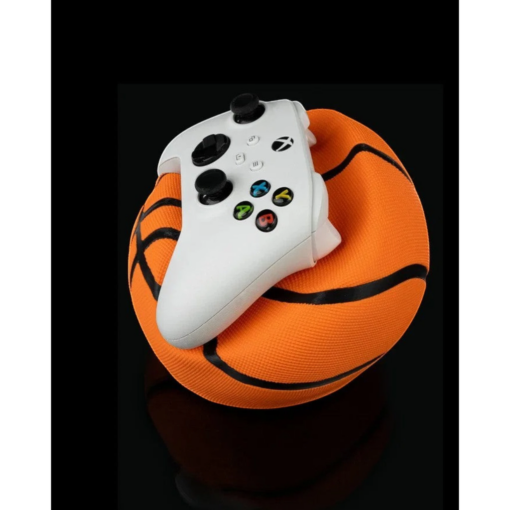 Magicland 3D turuncu basketbol topu şeklinde oyun kumandası tutucu stant