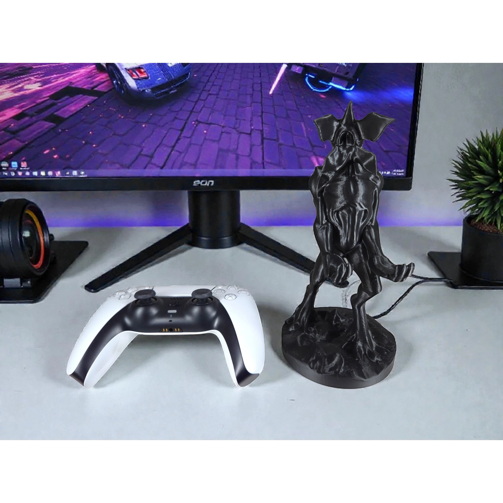 Magicland 3D Siyah Demogorgon figürlü PS5 kontrolcü standı