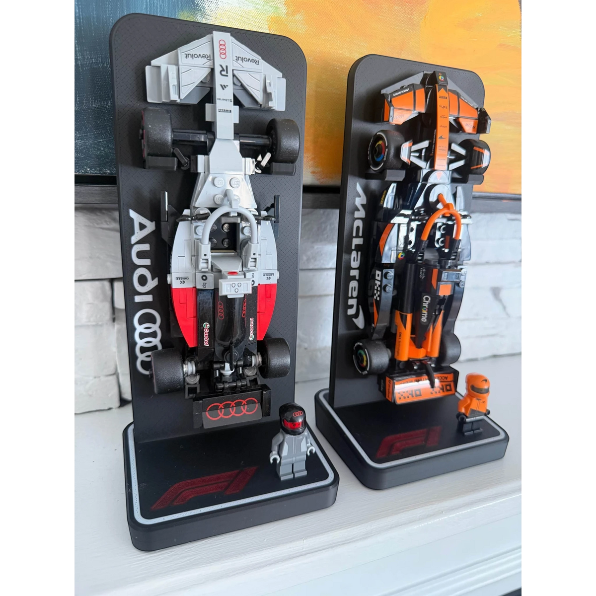 Magicland 3D F1 Lego Speed Champions Audi ve McLaren araçları, figürler ve stantlar