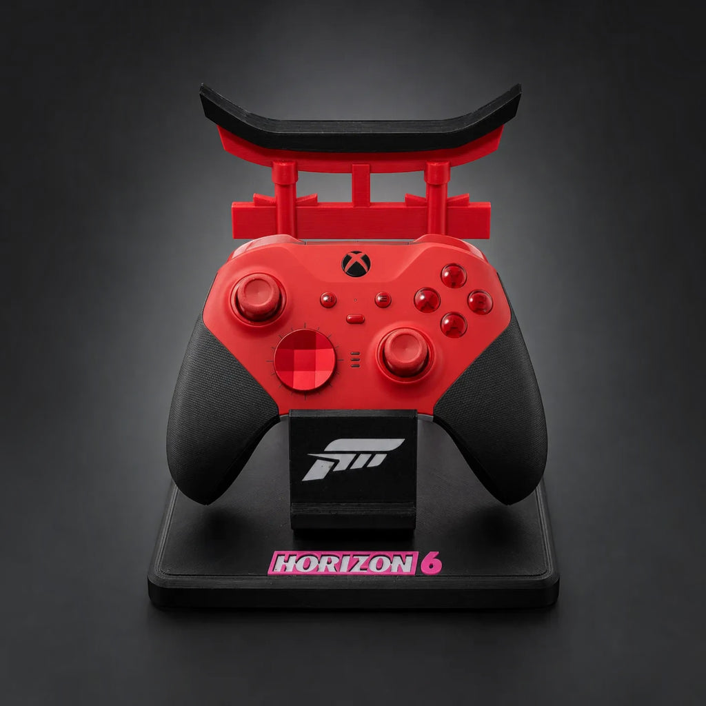 Magicland 3D Forza Horizon 6 temalı kırmızı siyah torii kapısı tasarımlı dayanıklı PLA oyun kolu standı