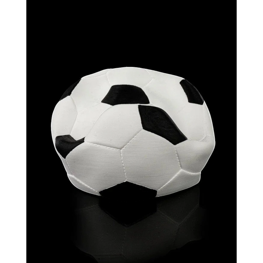 Magicland 3D futbol topu şeklinde beyaz ve siyah kol tutucu stant. Futbol temalı dekorasyon.