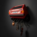 Magicland 3D kırmızı Volkswagen Golf MK1 GTI tasarımlı, beş kancalı duvara monte edilebilir dekoratif anahtar askısı