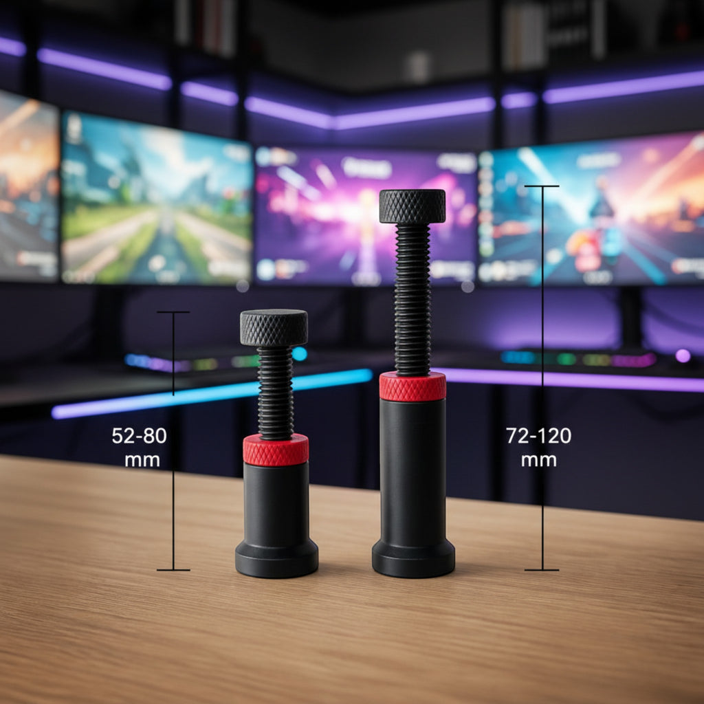 Magicland 3D kırmızı siyah ayarlanabilir ekran kartı destek direği, 3D baskı PLA malzeme, iki farklı boyutta