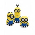 Magicland 3D sarı tulumlu üçlü Minions figür seti, dayanıklı PLA malzemeden üretilmiş masaüstü dekoratif oyuncaklar.