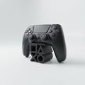 Magicland 3D, siyah PlayStation logolu dekoratif oyun kolu standı. PS5/PS4 uyumlu, 3D baskı PLA.