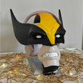 Magicland 3D Wolverine kulaklık standı, sarı ve siyah renklerde, kulaklıkları tutmak için tasarlanmış.