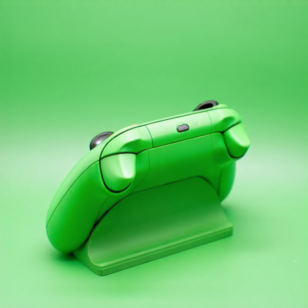 Magicland 3D yeşil Xbox kontrolcü standı, sade ve fonksiyonel tasarım, PLA malzemeden.