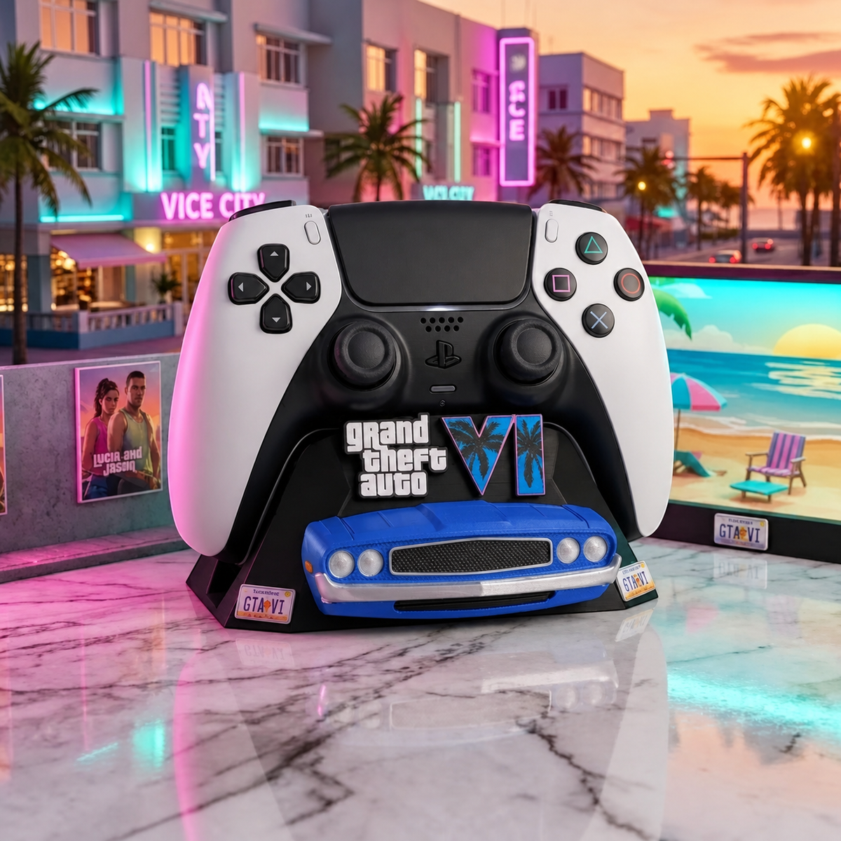 GTA VI arabalı oyun kolu standı