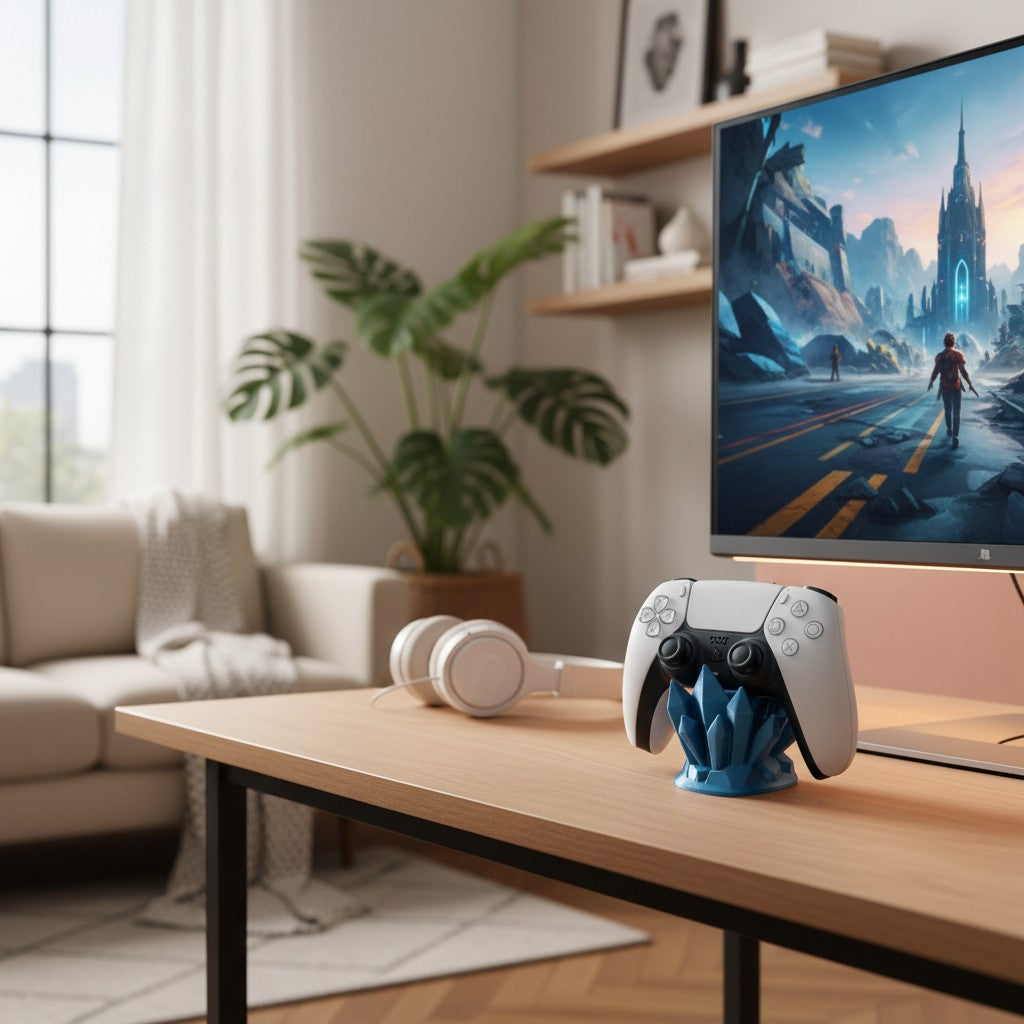 Magicland 3D blue crystal controller stand for PlayStation 5
