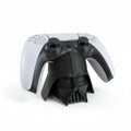 Magicland 3D Darth Vader helmet controller stand for PS5 controllers, black plastic.