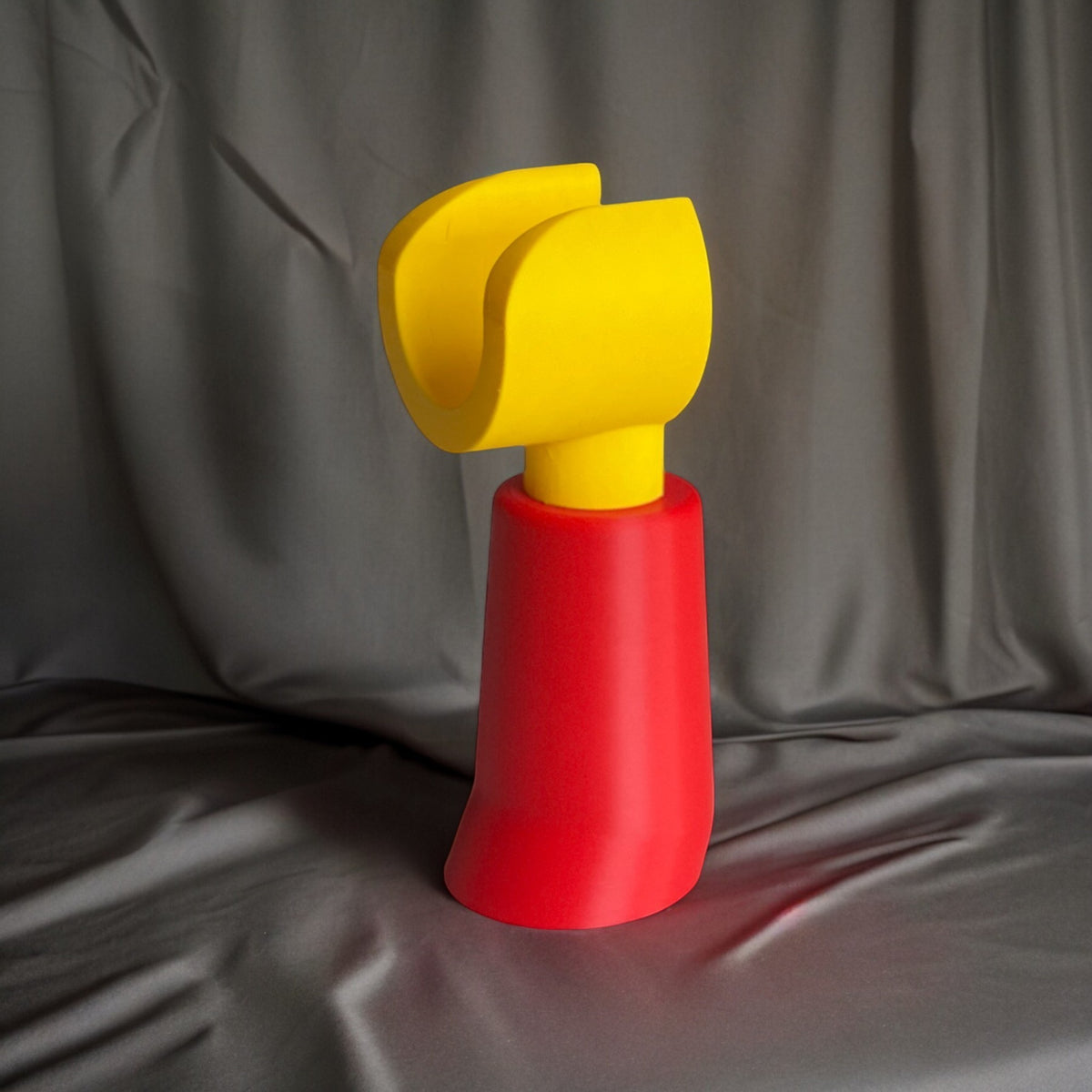 Magicland 3D red and yellow Lego hand-shaped decorative holder, perfect for desks or shelves.