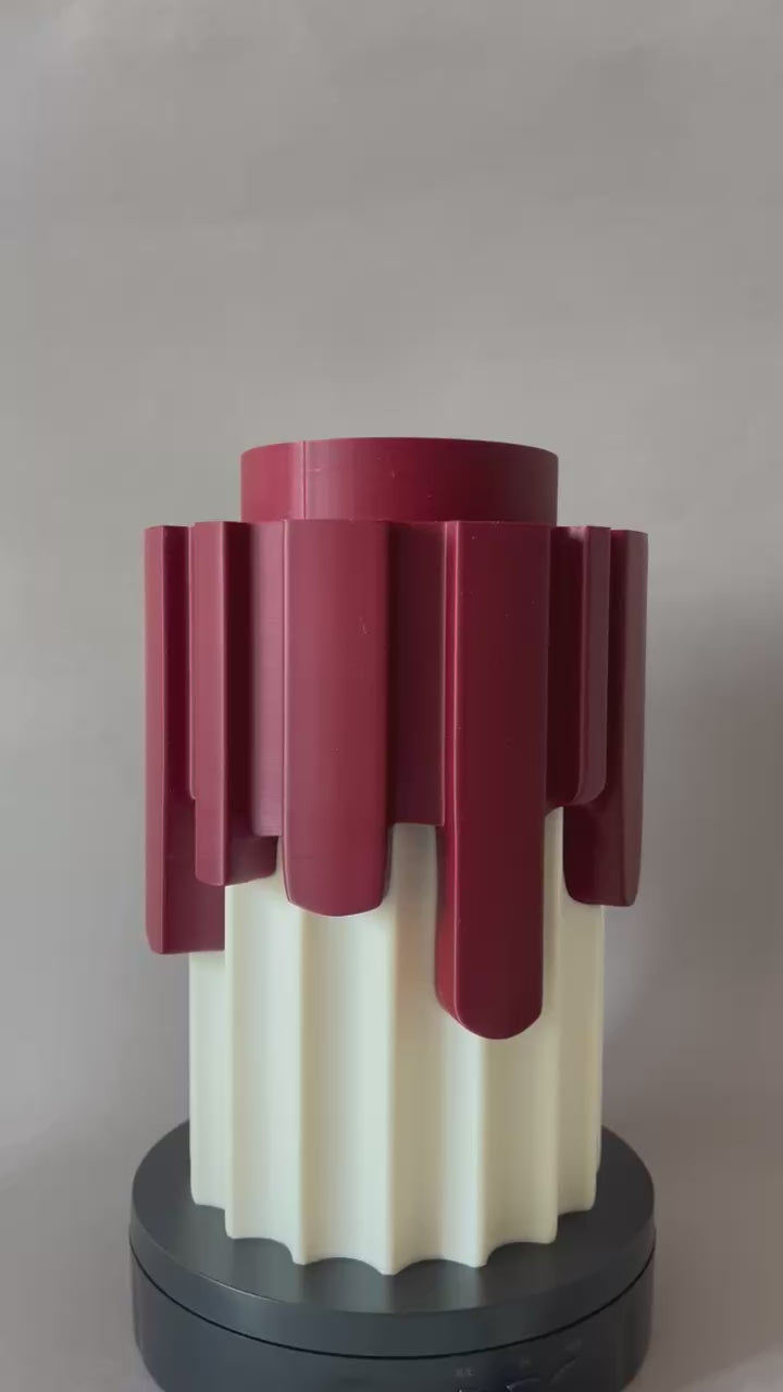 Burgundy Dekoratif Vazo